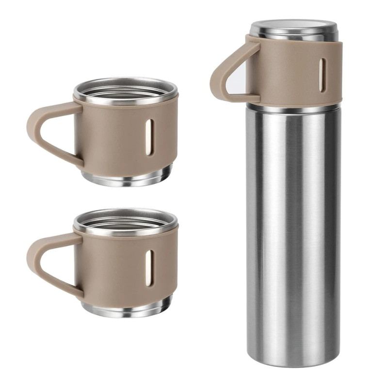 Set de Termo 500ML y Tazas (Aluminio) Set de Termo 500ML y Tazas (Aluminio)